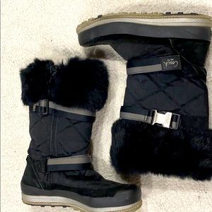 Coach winter boots with fur